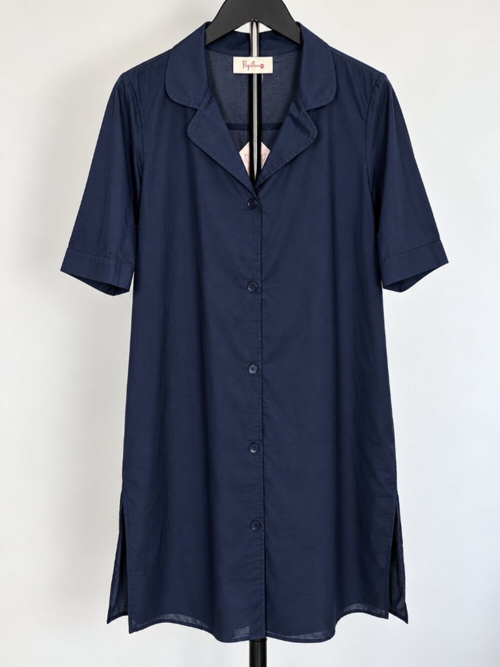 NWT Vintage Navy Blue Button Front Dress